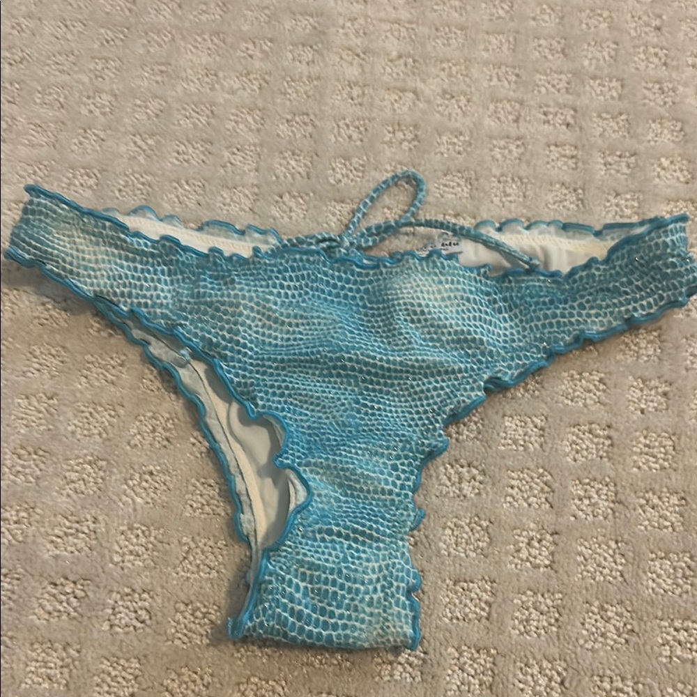 St Tropez Blue Print Bikini Bottom